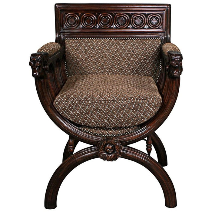 Design Toscano San Lorenzo Renaissance Cross-Frame Chair