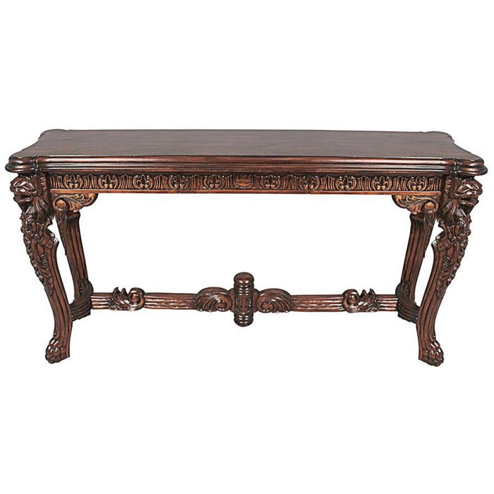 Design Toscano Lord Raffles Grand Hall Lion Leg Console Table | Time ...