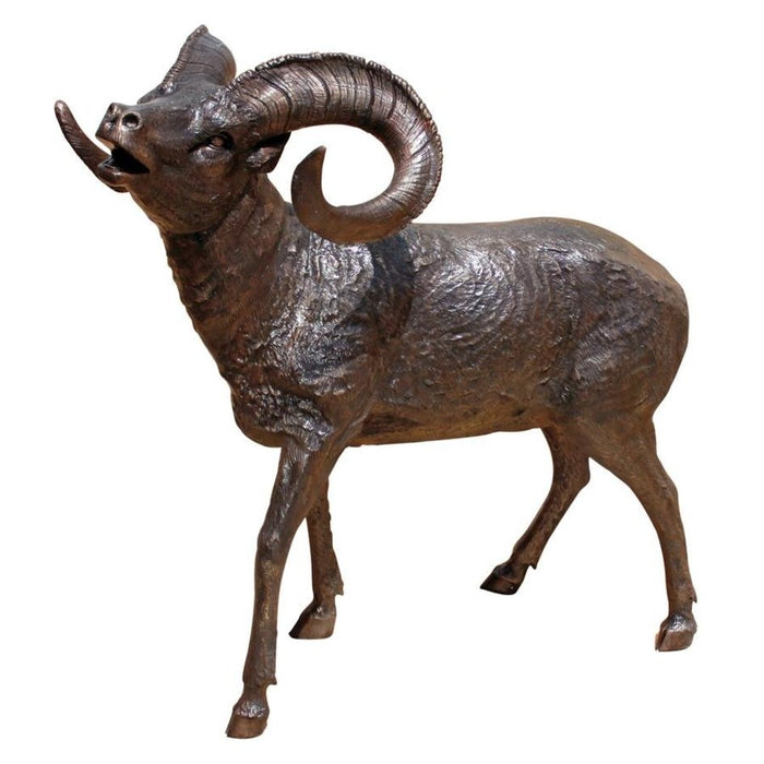 Design Toscano Big Horn Sheep Cast Bronze Garden Statue