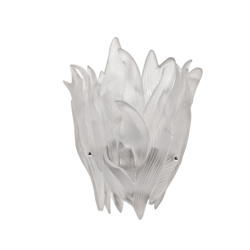 Daum - Crystal Vegetal Sconce in White - Time for a Clock