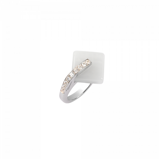 Daum - Eclipse Crystal Ring in White - Time for a Clock