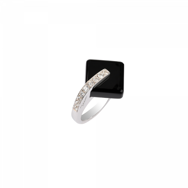 Daum - Eclipse Crystal Ring in Black - Time for a Clock