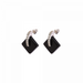 Daum - Black Crystal Eclipse Earrings - Time for a Clock