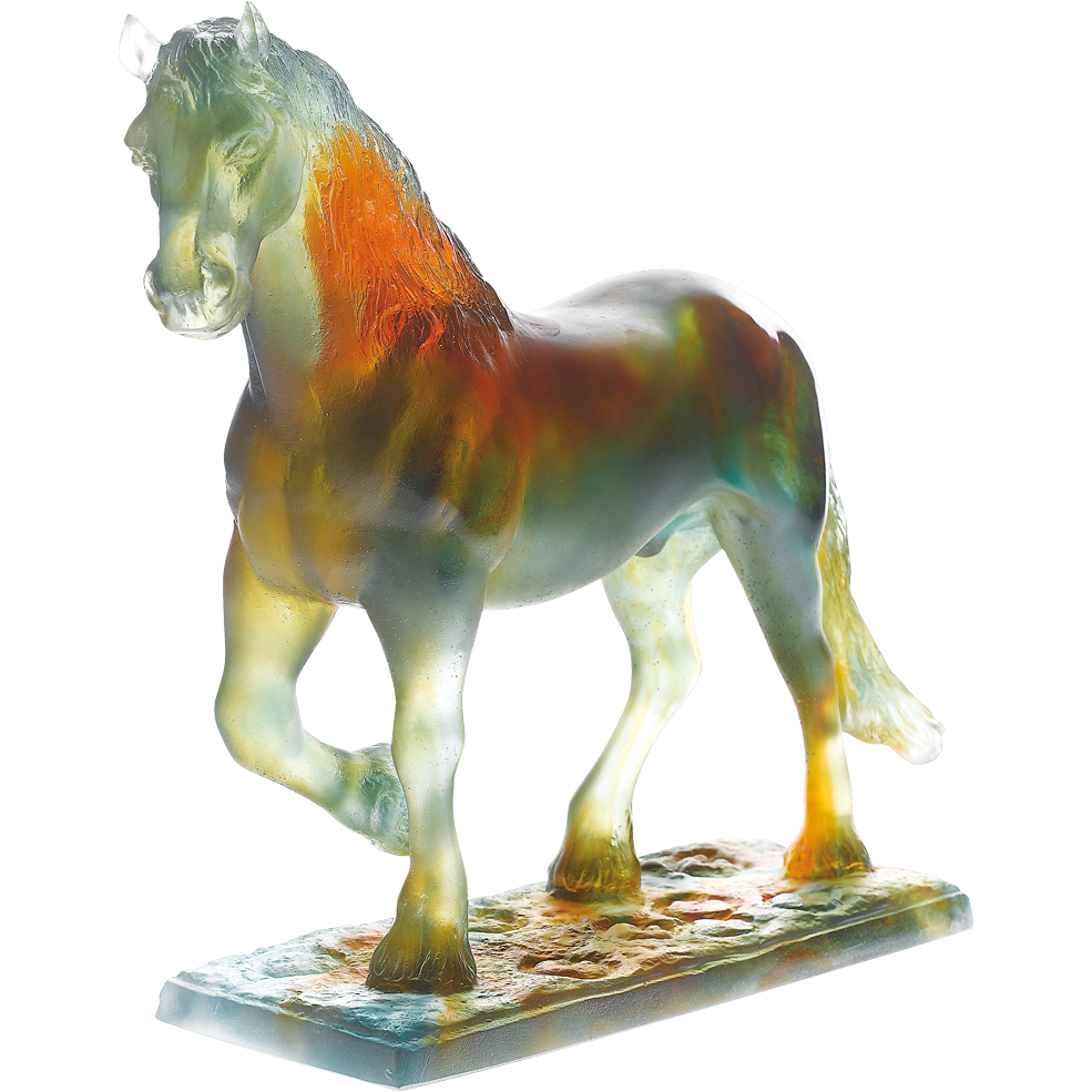 【1980年代レアArt】Daum FRANCE Crystal HORSE Daum - Crystal Hadrien Horse by Jean-François Leroy | Time For a