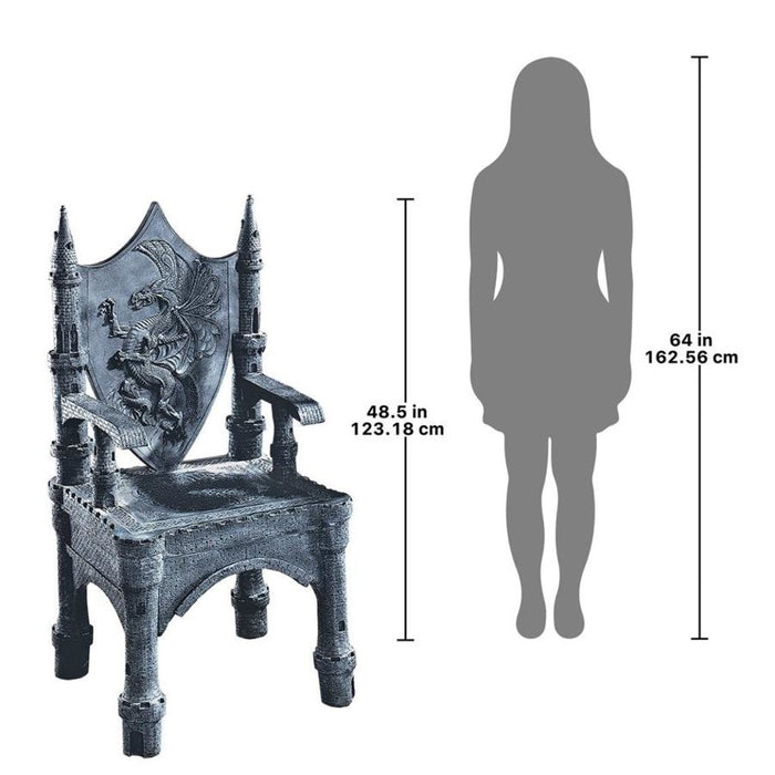 Design Toscano The Dragon of Upminster Castle Throne Chair