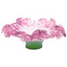 Daum - Crystal Roses Footed Bowl in Pink - Time for a Clock