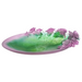 Daum - Magnum Crystal Rose Passion Bowl in Green & Pink 50 Ex - Time for a Clock