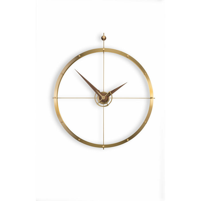 Nomon Doble O Premium Wall Clock in Gold- Made in Spain