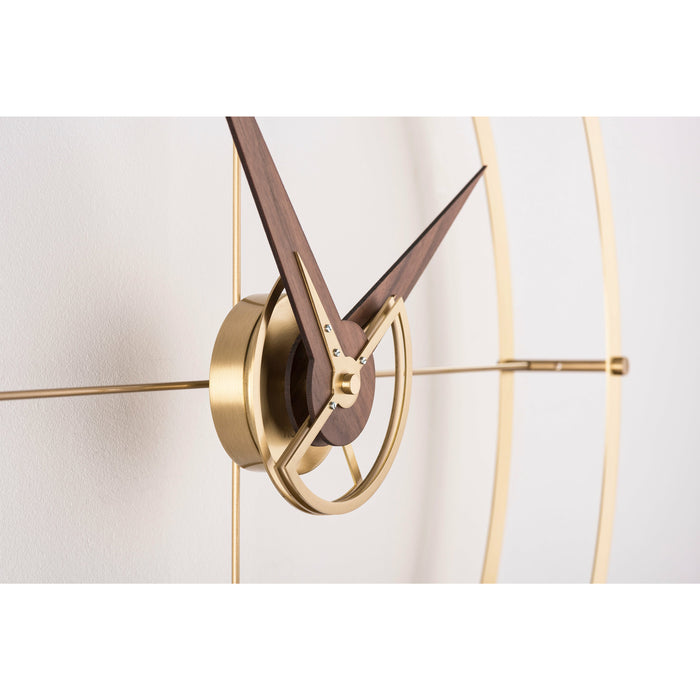 Nomon Doble O Premium Wall Clock in Gold- Made in Spain