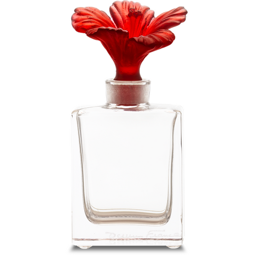 Daum - Crystal Hibiscus Perfume Bottle - Time for a Clock