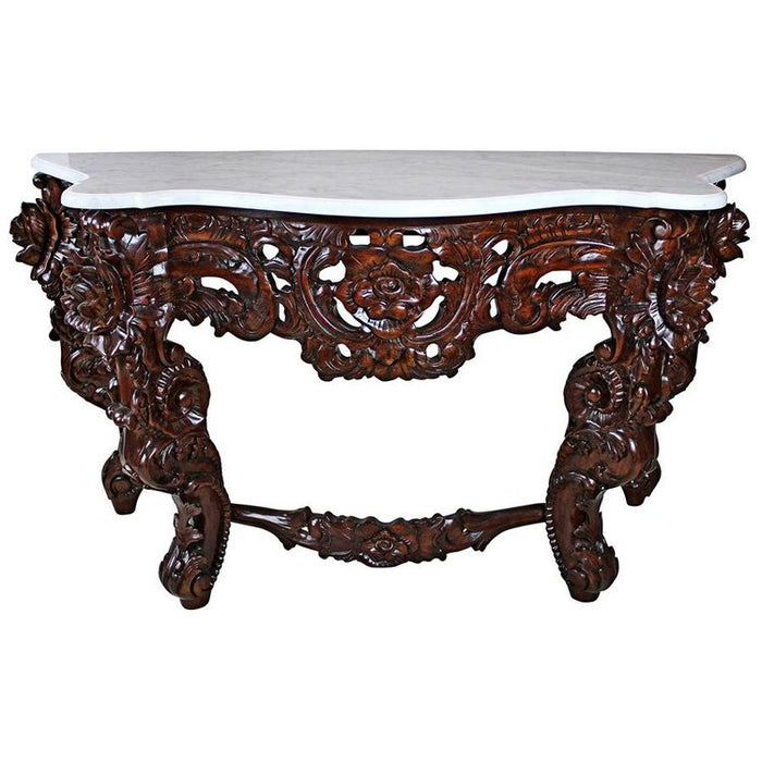 Design Toscano Hapsburg Marble Topped Console Table