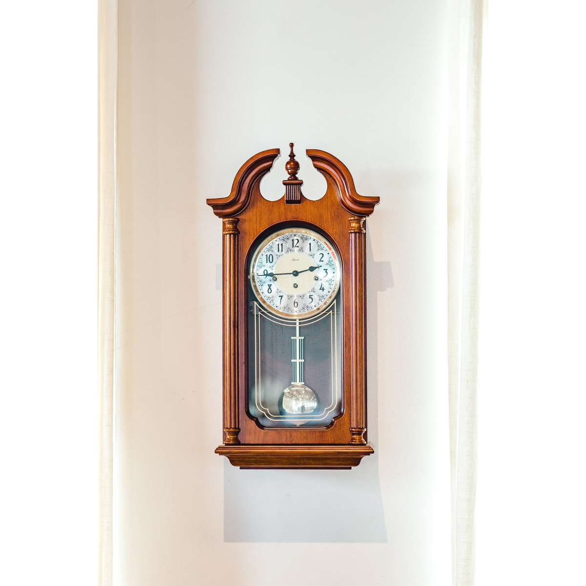 Hermle Hopewell Cherry Regulator Wall Clock | Time For a Clock — Time ...