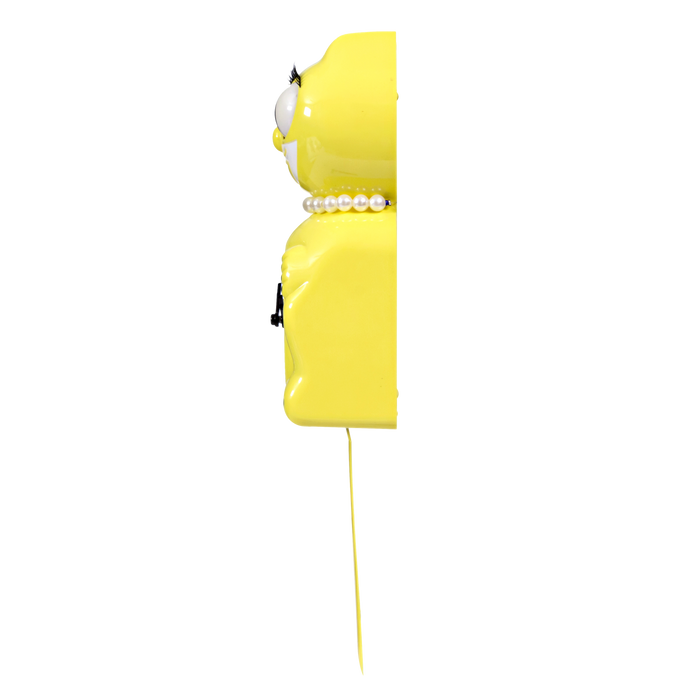 Kit-Cat Klock Majestic Yellow Lady - Made in U.S