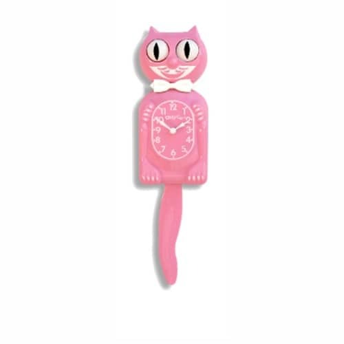 Kitty-Cat Klock Pink Satin - Made in U.S