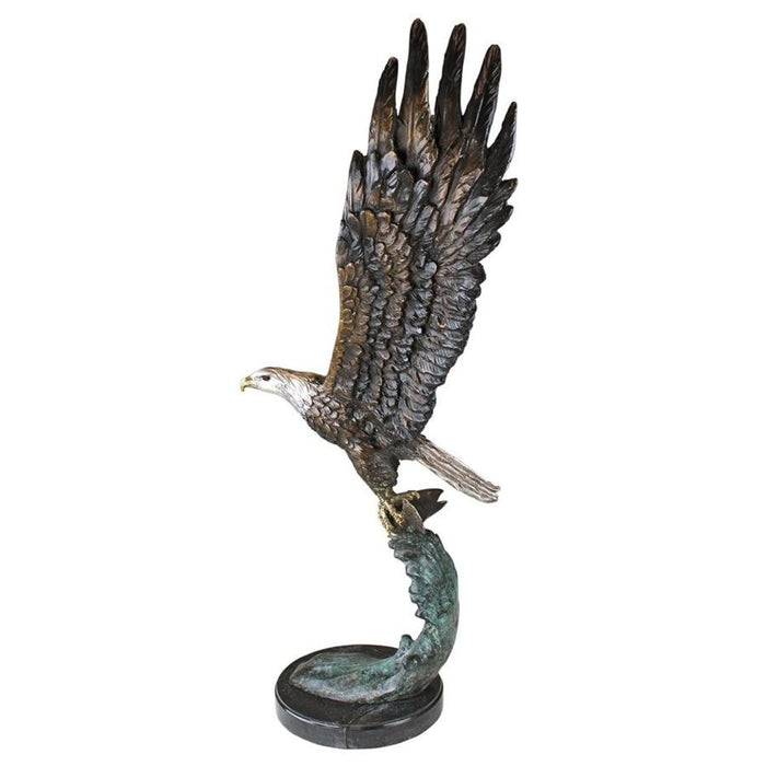 Design Toscano Majestic Eagle Cast Bronze Garden Statue