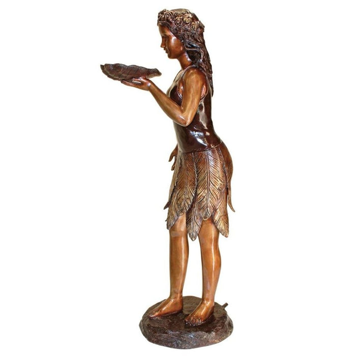 Design Toscano Leaf Maiden Cast Bronze Garden Statue