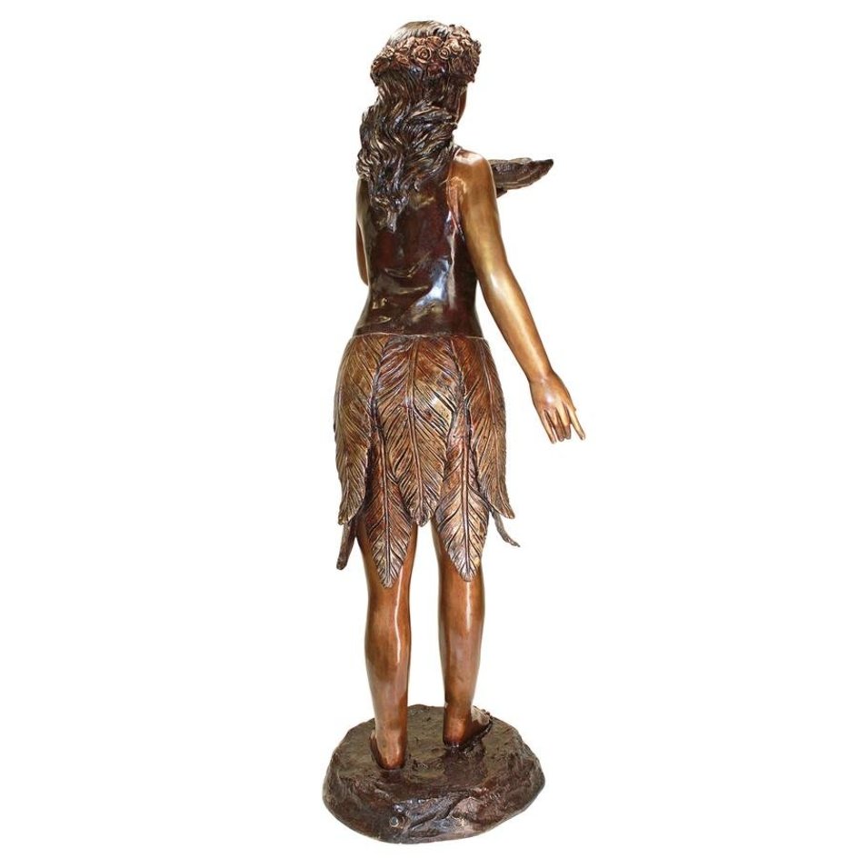 Design Toscano Windblown Maiden Cast Bronze Garden Statue