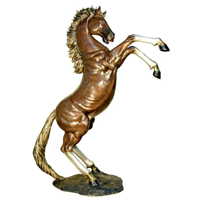 Design Toscano Majestic Spirit, Rearing Horse Cast Bronze Garden Statue: Right