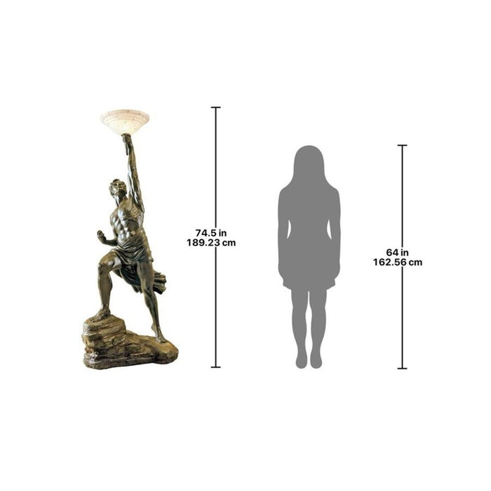 Design Toscano Prometheus Sculptural Floor Lamp