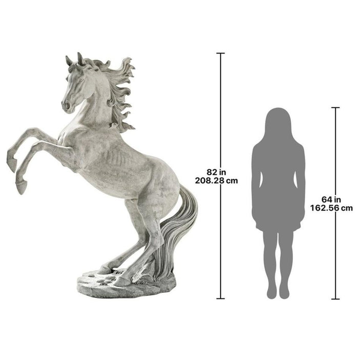 Design Toscano Unbridled Power Equestrian Horse Statue: Life Size