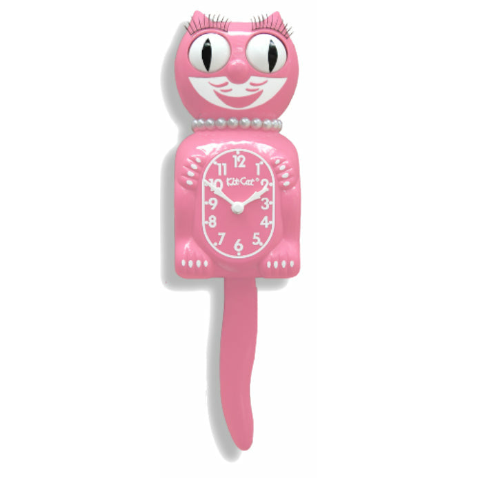 Kit-Cat Klock Pink Satin Lady - Made in U.S