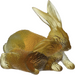 Daum - Crystal Rabbits Chinese Horoscope in Amber & Grey - Time for a Clock