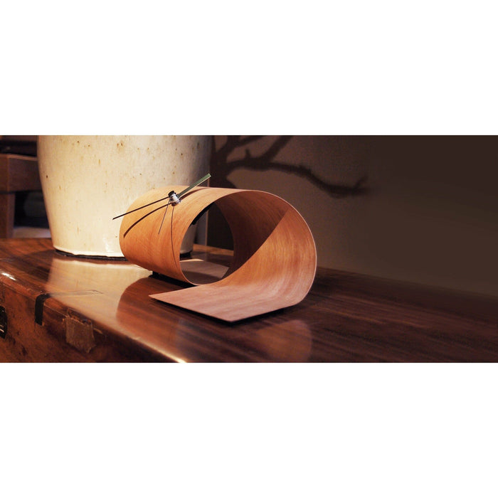 Tothora Loop Handmade - Contemporary Wood Table Clock by Josep Vera - Made in Spain - Time for a Clock