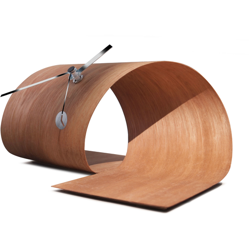 Tothora Loop Handmade - Contemporary Wood Table Clock by Josep Vera - Made in Spain - Time for a Clock