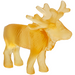 Daum - Crystal Mini Reindeer in Light Amber - Time for a Clock
