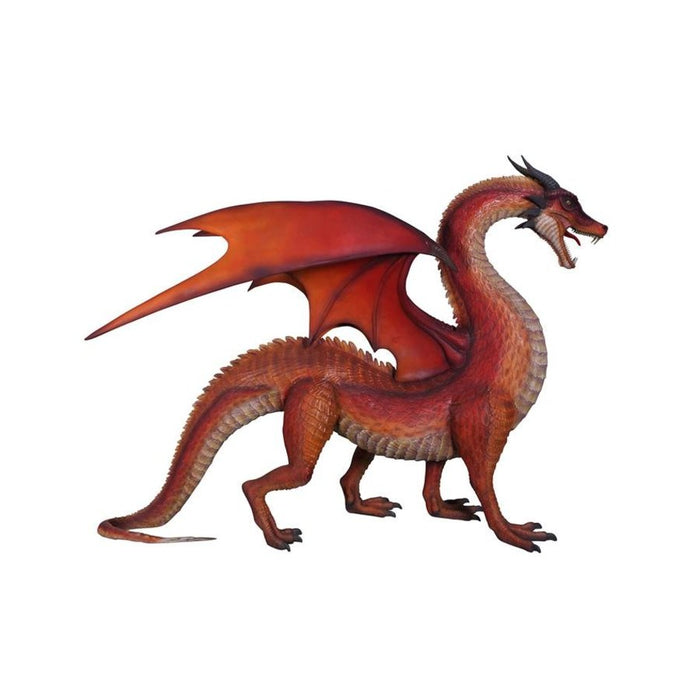 Design Toscano The Red Welsh Dragon Statue: Giant