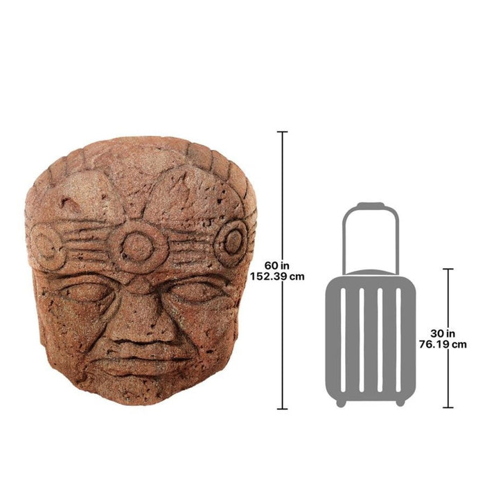 Design Toscano Colossal Megalithic Olmec Head Statue