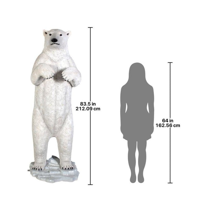 Design Toscano NE110036 Massive Arctic Polar Bear Garden Statue