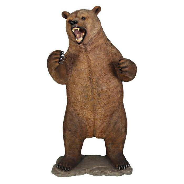 Design Toscano Growling Grizzly Bear Life-Size Statue