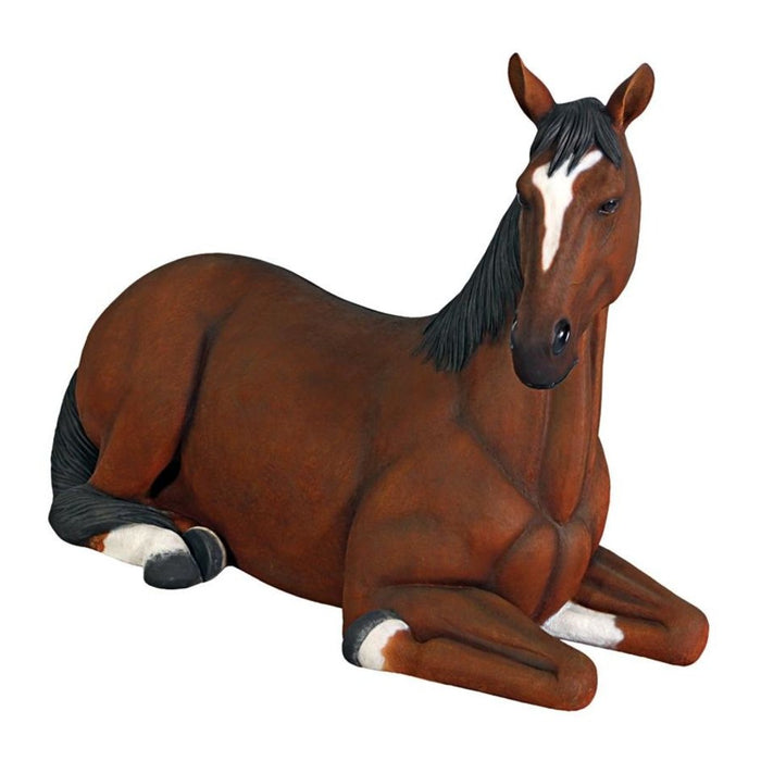 Design Toscano Resting Life-Size Quarter Horse Filly Statue