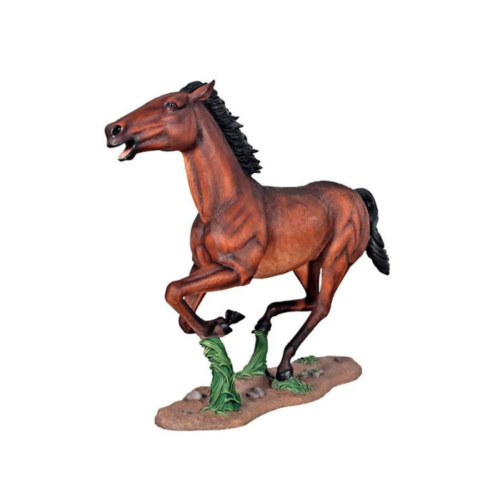Design Toscano Galloping Quarter Horse Filly Statue