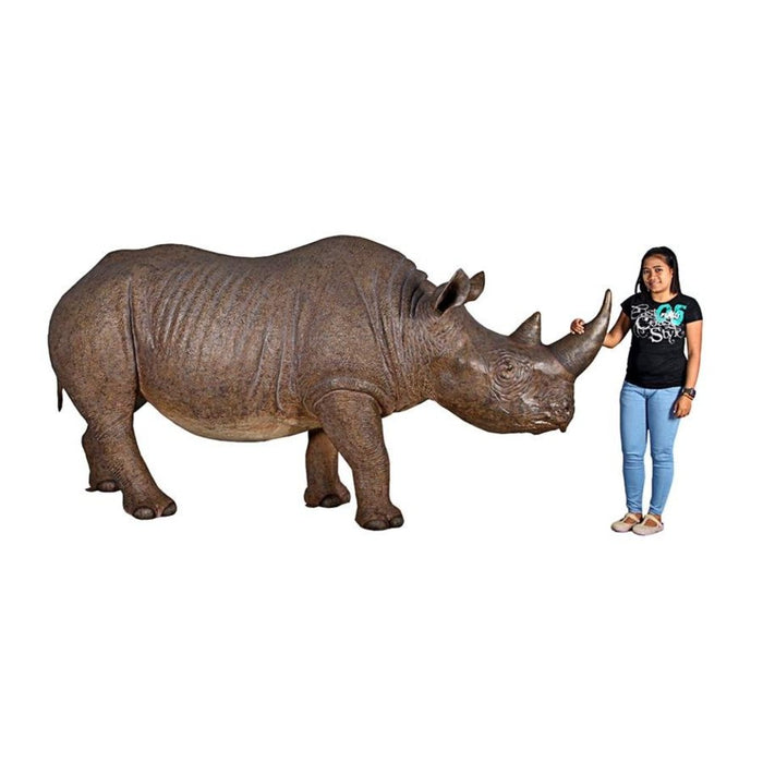 Design Toscano Life-Sized Rhinoceros Statue