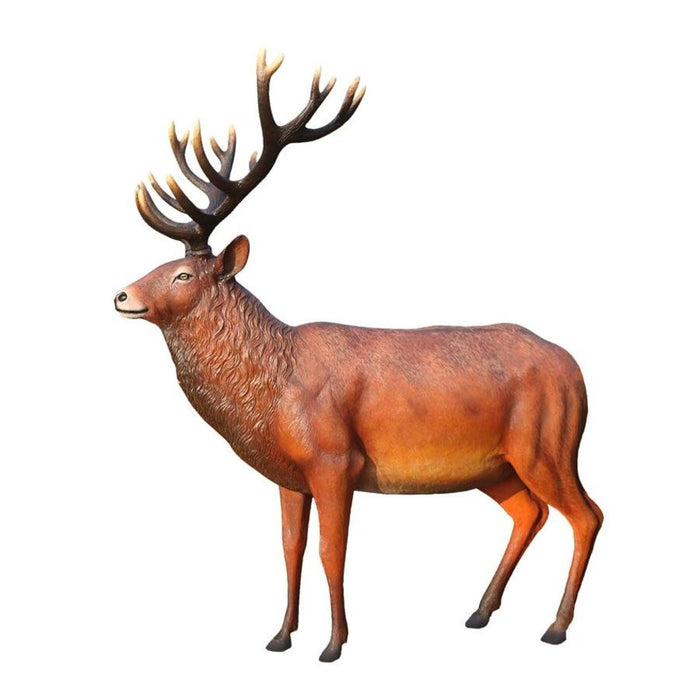 Design Toscano Grande-Scale Red Deer Buck Statue