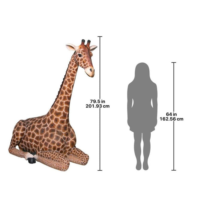 Design Toscano Dakarai Grande-Scale Sitting Giraffe Garden Statue