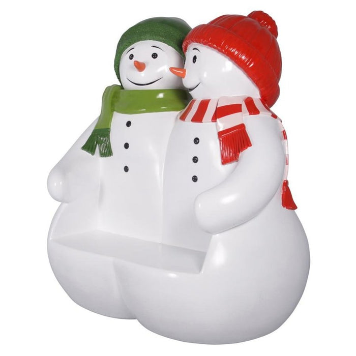 Design Toscano Powder Pals Holiday Snowman Bench