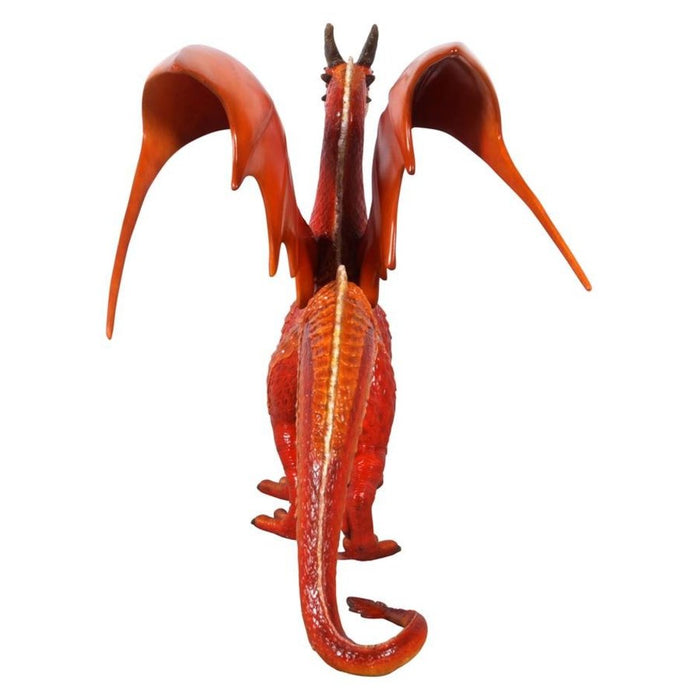 Design Toscano The Red Welsh Crystal Dragon Statue: Large