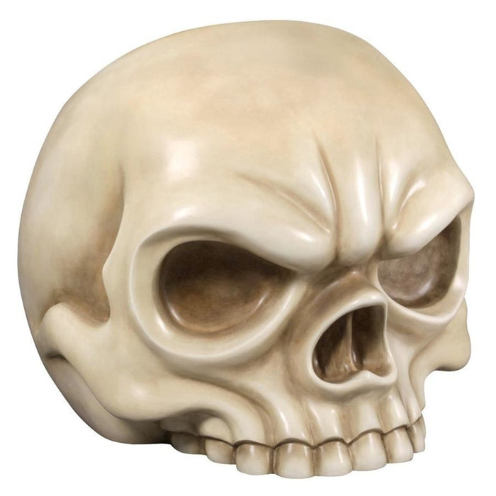 Design Toscano Lost Souls Gothic Skull Sculptural Chair: Bone