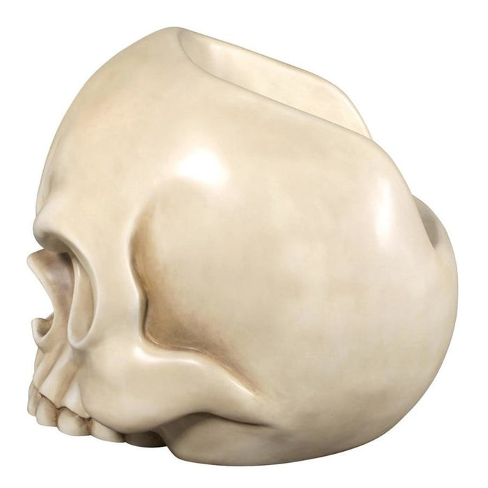 Design Toscano Lost Souls Gothic Skull Sculptural Chair: Bone