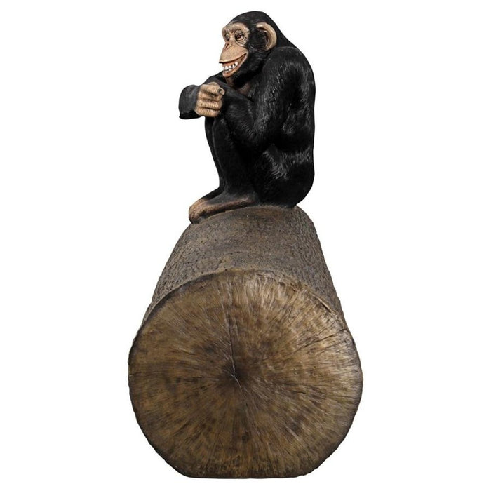 Design Toscano Monkey See Monkey Do Chimpanzee Sculptural Bench