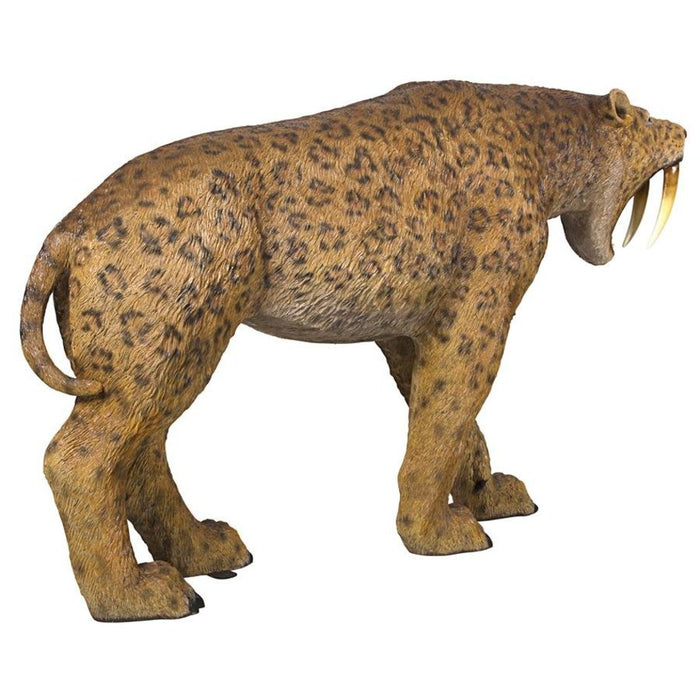 Design Toscano Prehistoric Predator Sabre-Toothed Cat Statue