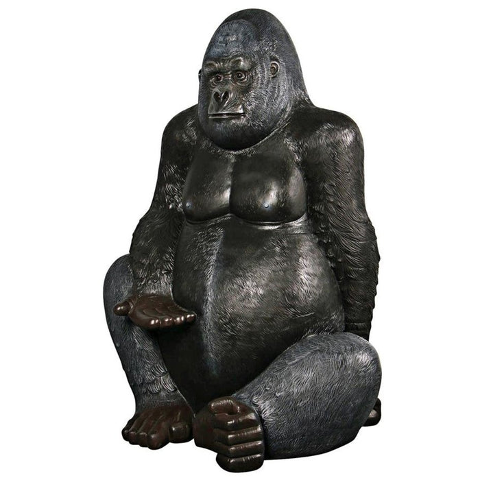 Design Toscano Grande Scale Male Silverback Gorilla Statue