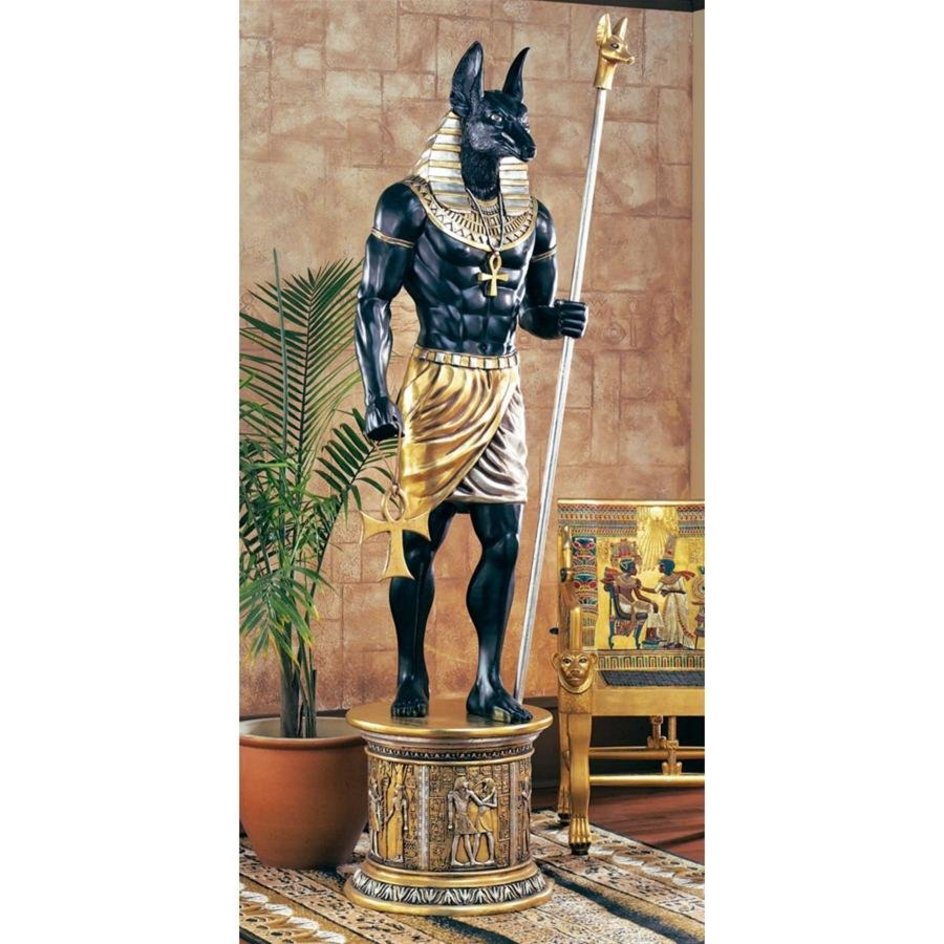 Design Toscano Grand Ruler Life-Size Anubis Statue