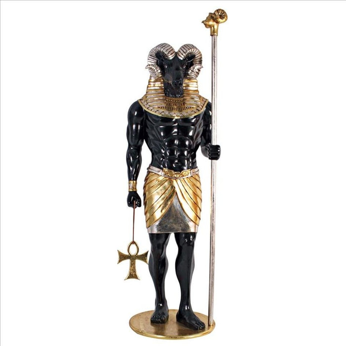 Design Toscano The Egyptian Grand Ruler Collection: Life-Size Khnum Statue