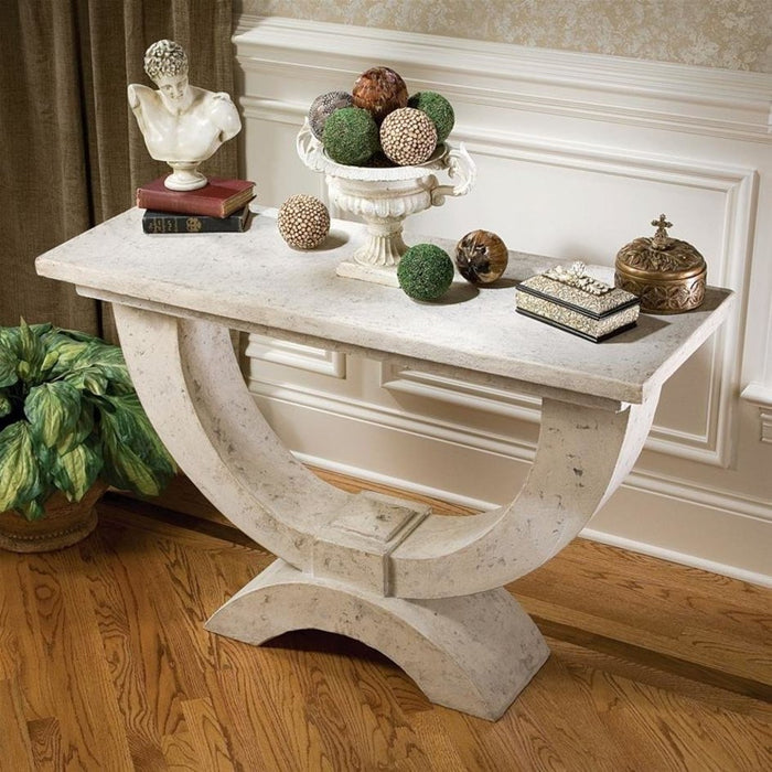 Design Toscano The Moderno Arch of Stone Console Table