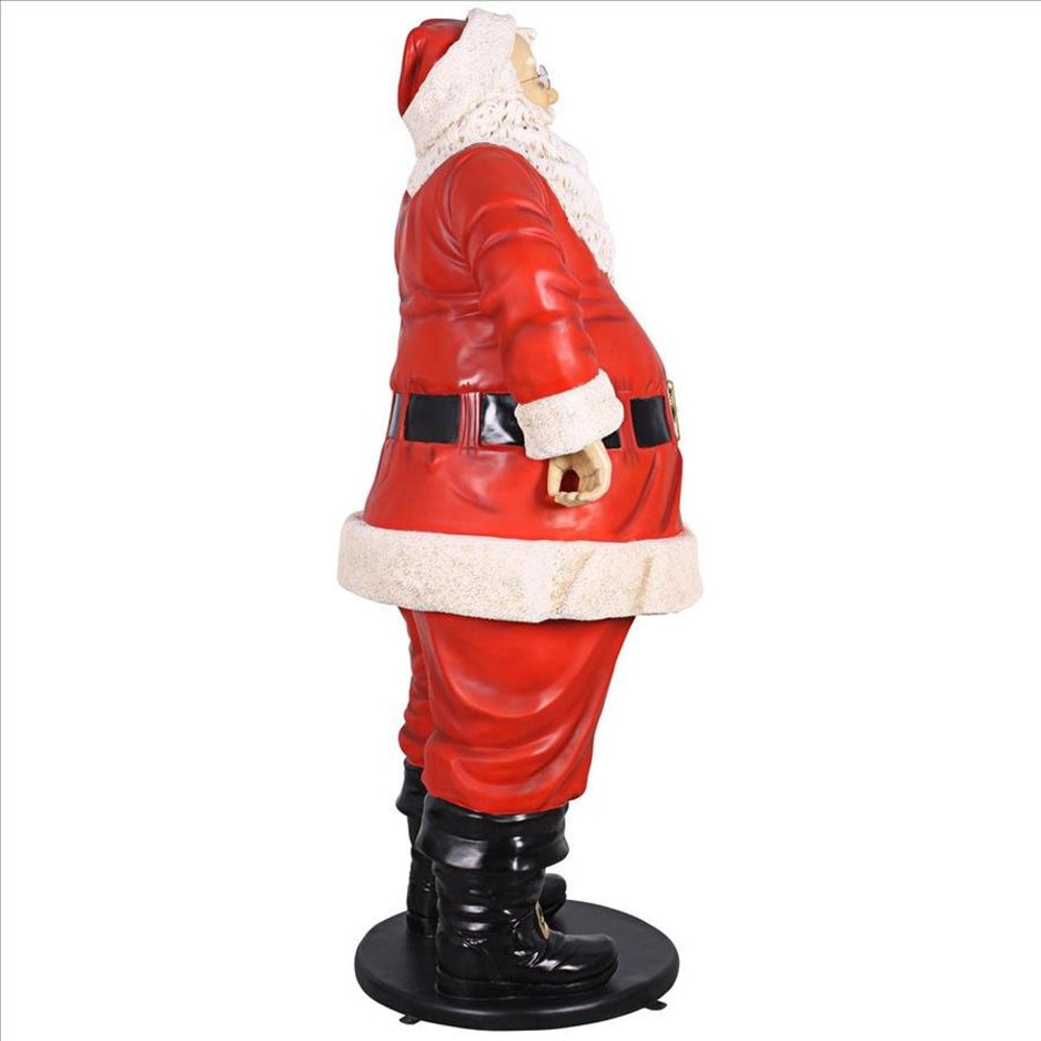 Design Toscano Jolly Santa Claus Life-Size Statue | Time For a Clock ...