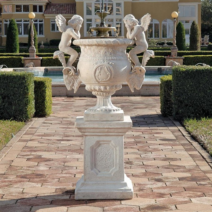 Design Toscano Versailles Cherub Urn & Plinth